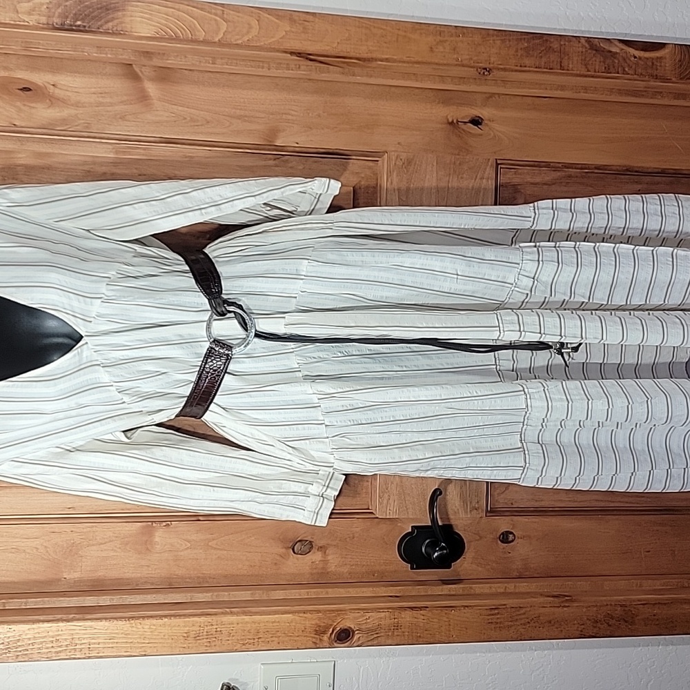 Zara Tiered Woven Cotton Blend Dress